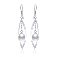 Load image into Gallery viewer, Long Pearl Earring